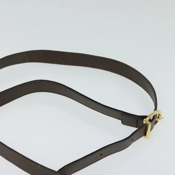 Salvatore Ferragamo Gancini Shoulder Bag Leather Brown Gold - Picture 10 of 15